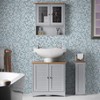 Mijaro 6 Sheets Peel and Stick Silver Square Flat Mirror