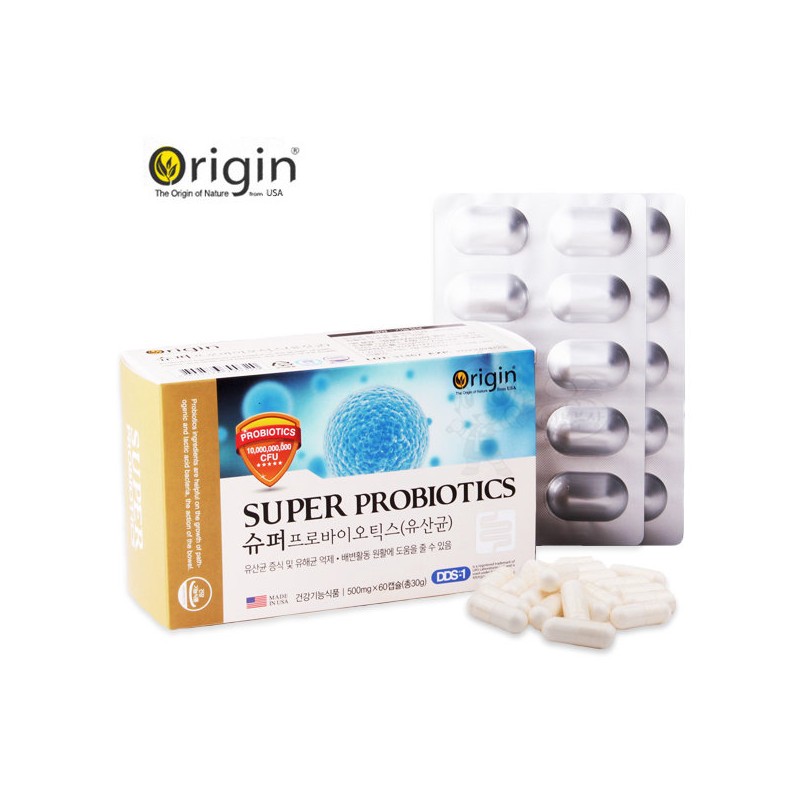 Origin Super Probiotics 10 Billion Live Lactobacillus Vegetable Capsules 500mg