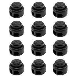 RJ-Sport Heavy Duty Cord Locks - Double Hole Drawstring Stopper Fastener for No Tie Shoelaces and More