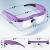 Magnifying Glass with Light, 5 Lenses, Rechargeable Headset