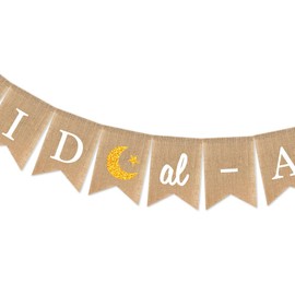 Eid al Adha Banner Mubarak Party Decoration Ramadan Party Decorations Supplies (Eid al Adha)
