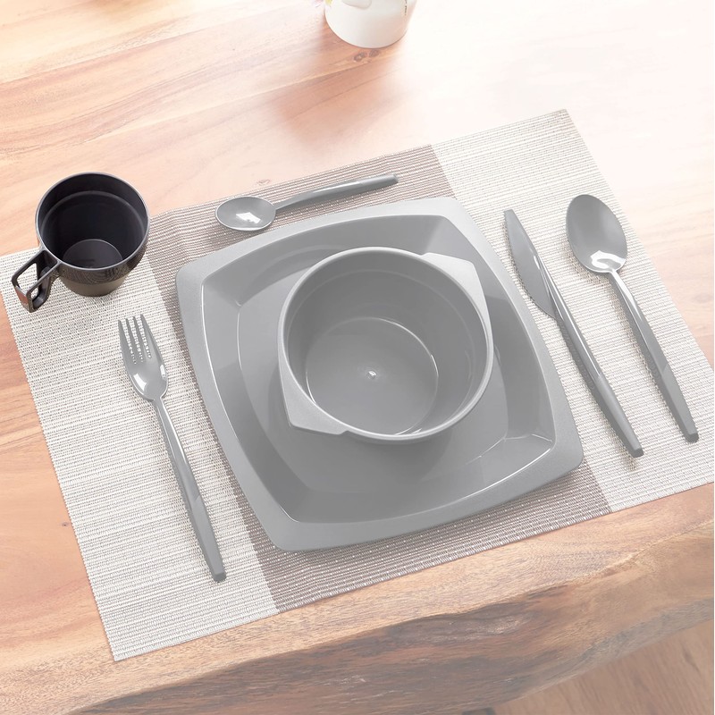 Grizzly Reusable Cups Set, 30 Reusable Plastic Coffee Cups, Stackable,