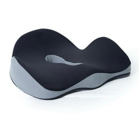 mymai Ergonomic Memory Foam Seat Cushion, Seat Cushion, Lumbar Protection, Sitting for a Long Time, Not Tired, Breathable Cushion, Office Seat Fart Cushion (Black)