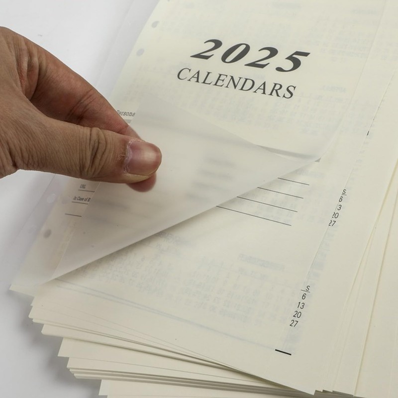 2025 Refill Paper, 176 Sheets A5 Lined Paper Refill Paper