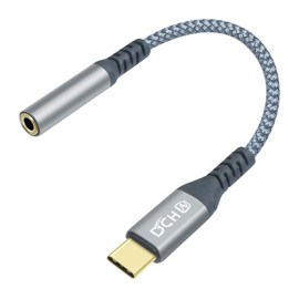 DCHAV USB Typ C auf 3,5mm Audio Adapter USBc 3,5-mm-Kopfhöreranschluss USB-C-Aux-Kabel geflochtener Stecker auf Buchse Dongle DAC Chip