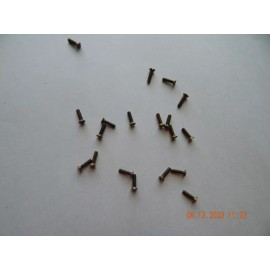 Unbranded BRASS FLAT HEAD SLOTTED MACHINE SCREWS. 5/40 x 1/2" 20 PCS. NEW-NOS