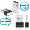 GAROGYI USB Bluetooth 5.3 Adapter for PC Supports Windows 11/10/8.1/7,Plug