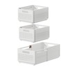 Ruspela Storage Boxes Set of 3 Foldable Wardrobe Storage Organisers