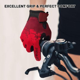 Intra-FIT Cycling Gloves Bike Gloves Biking Gloves for Men Women, Touch Screen, Breathable and Lightweight Road Racing Bicycle Gloves for Outdoor Sports