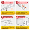 Jin&Bao Garage Door Bottom Seal with Pre-drilled Aluminum Track Retainer