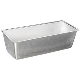 Pentole Agnelli COAL3822 Plumcake-Backform, Aluminium, silberfarben, 22 cm