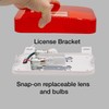 Lumitronics Red Surface Mount Stop/Turn/Tail, License Bracket/Light for RV, Trailer,