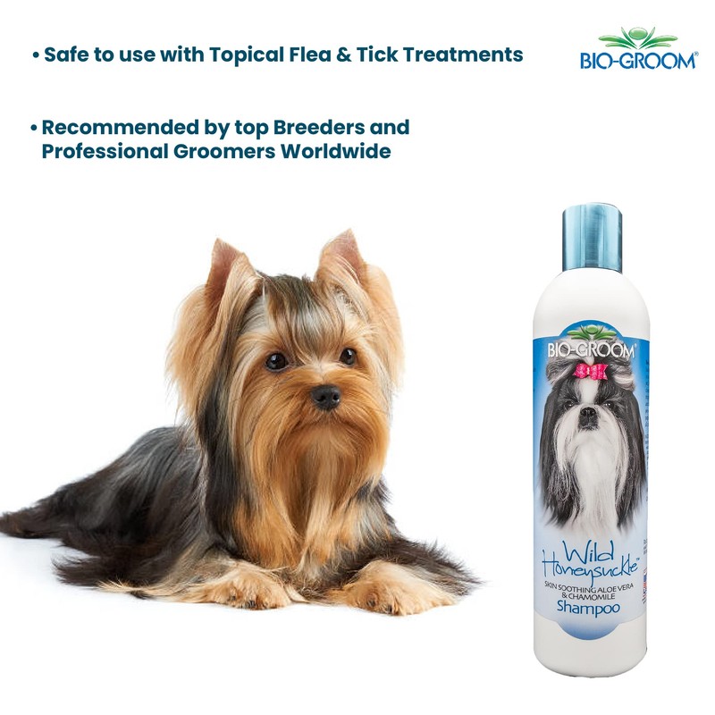 Bio-Groom Wild Honeysuckle Dog Shampoo - Natural Scent Pet Shampoo,