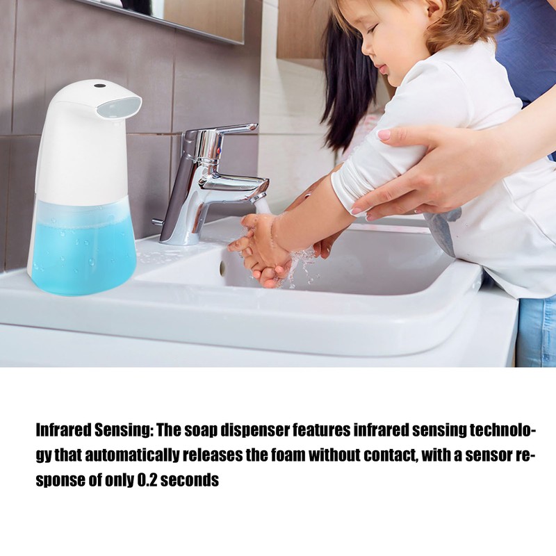 Automatic Soap Dispenser Touchless Infrared Sensor Ergonomic Battery Powered Soap