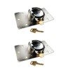 NU-SET 2-7/8 inch 73mm Hockey Puck Padlock LOCK with Hasp,