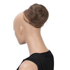 CAISHA by PRETTYSHOP Bun Hairpiece Ponytail Hepburn-Bun Scrunchie Updo Light Brown DC6