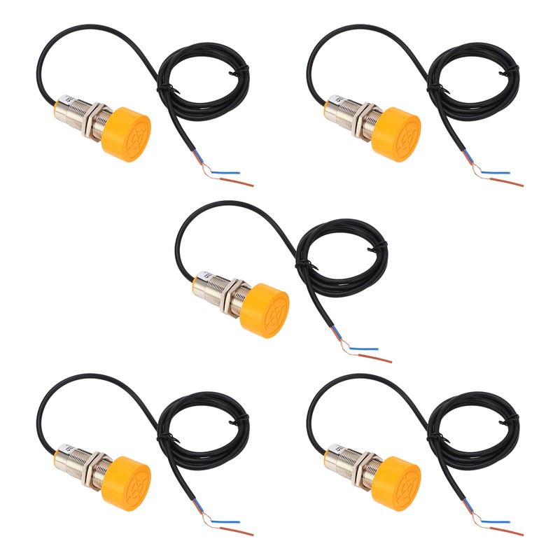 5 Pcs Proximity Switch PNP Normally Open 20mm Detection IP65