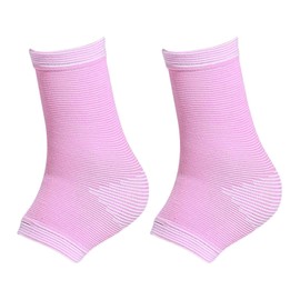 Ronyme Kids' Ankle Protection Muay Thai Ankle Support Wraps Compression Breathable Socks Wrist Guard for Basketball, Taekwondo, Gym, Pink