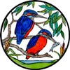Static Window Cling in a Kingfishers Design