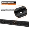 SALUINOKI 6" L-Track Rail Tie Down System Black, Truck Bed