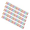 100pcs Bottle Opener Keychain Colorful Aluminum Alloy Can Opener Key