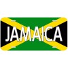 Jamaica Flag with Country Name Novelty Car Tag License Plate