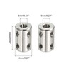 PATIKIL Rigid Coupler Rigid Shaft Coupler Motor Shaft Joint Connector