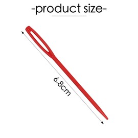 20 Pieces Plastic Sewing Needles,Childrens Plastic 7cm Needles for Kids,Big Eye Sewing Needles,Learning Needles,Safety Plastic Lacing Needles for Sewing Craft and Kids DIY, Beginners(Random Color)
