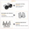 5 Pieces Russian Stainless Steel Piping Nozzles, Various Shapes, DIY