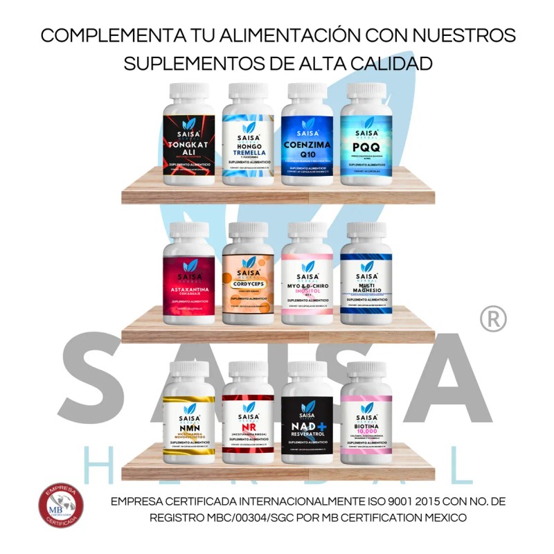 Saisa Herbal Ksm 66 Manejo Del Estres 120 Cáp Premium