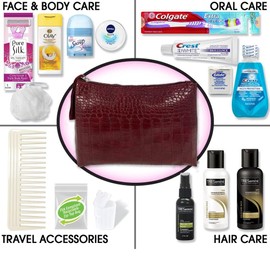 Women's Premium 16 PC Travel Kit – Stocking Stuffer and Holiday Gift Set with Tresemme Hair Products and Bath Essentials – Christmas Gifts for Women