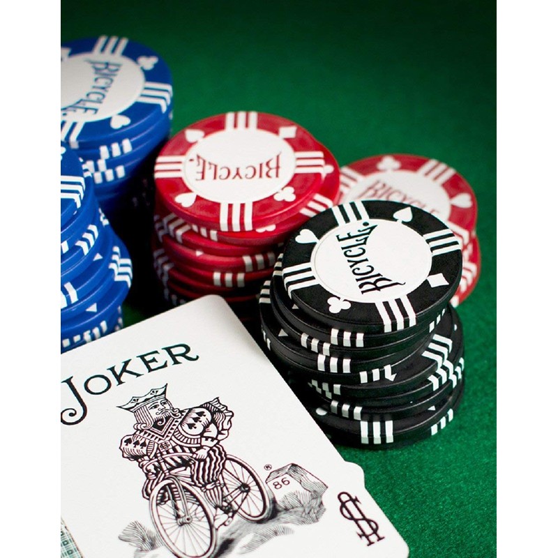 Bicycle 8G 50Count Clay Poker Chips 8G Clay Poker Chips,