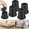 Abizarch 4 Pack Bed Risers 3.3 Inch, Adjustable Round Bedding