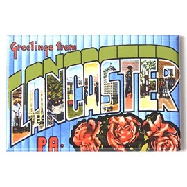 Greetings from Lancaster Pennsylvania Fridge Magnet (1.75 x 2.75 inches)