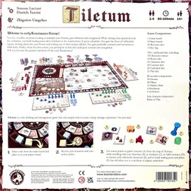 Board & Dice: Tiletum - A Deeply Thematic Dice-Management Eurogame, Play As Merchants in The Early Days of The Renaissance, Ages 14+, 1-4 Players, 60-100 Minute Playing Time