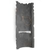 Artisanal Tiki Mask Height 30 cm Wooden Feather Design Polynesia