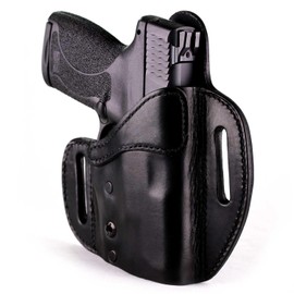 Urban Carry LockLeather OWB Holster for CZ 75 (D PCR/Compact/Semi Compact) - Secure & Comfort Hybrid Leather/Polymer Design for 3.9-inch Barrel