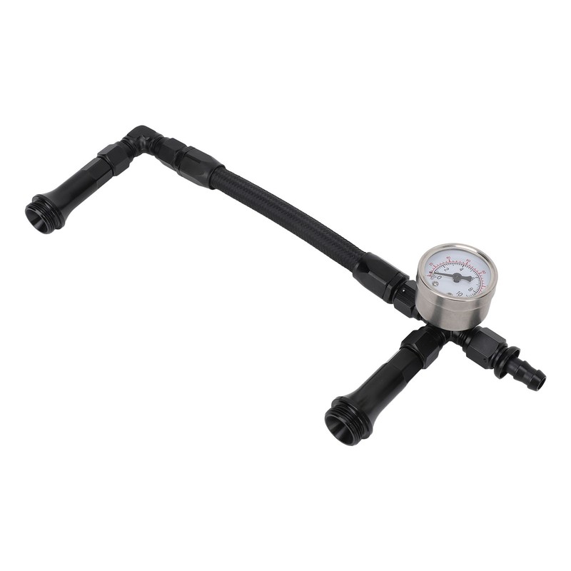 Fuel Line with Pressure Gauge Dual Feed Smooth Fuel Flow