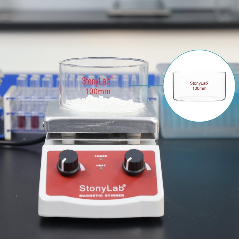 stonylab Crystallizing Dish, Thick-Wall High Borosilicate Glass Crystallizing Dishes for