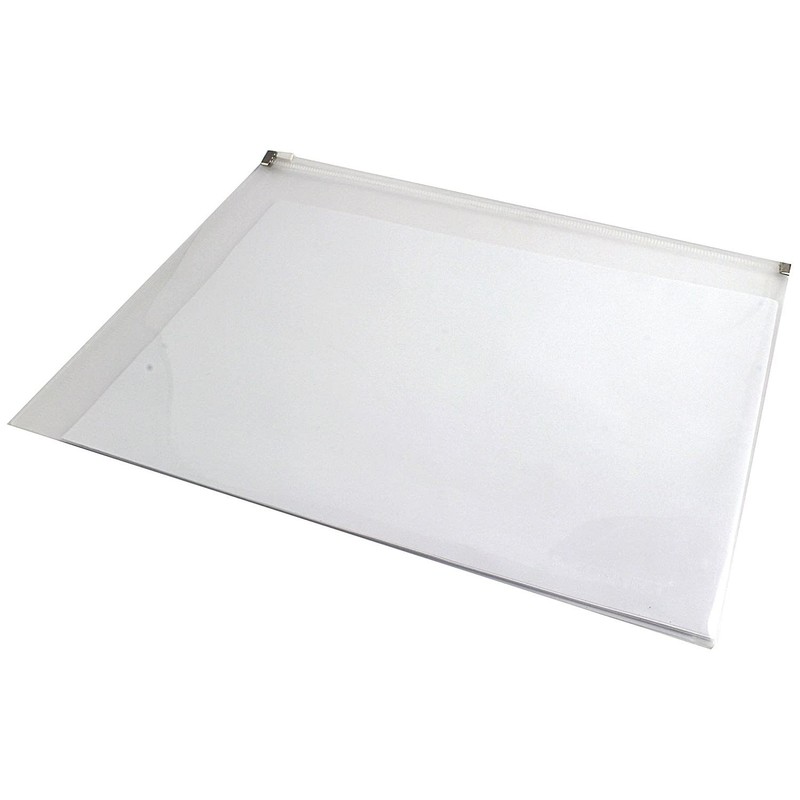 Q-Connect Transparent A4 Document Zip Wallet - Pack of 10