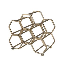 Dulton K19-0116AGD Honeycomb Wine Rack, Antique Gold, Honeycomb Wine Rack, Antique Style, Height 10.9 inches (277 mm), Width 12.0 inches (305 mm), Depth 6.9 inches (175 mm)