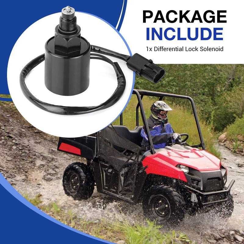 2411634 Rear Differential Actuator Lock Solenoid Compatible with Polaris Ranger
