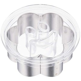 Tiger Crown Cookie Cutter, Silver, Clear, 2.8 x 2.8 x 1.7 inches (71 x 71 x 42 mm), Nikoniko Face Cutter, Face Parts, Press Mold, 1959, Pack of 3