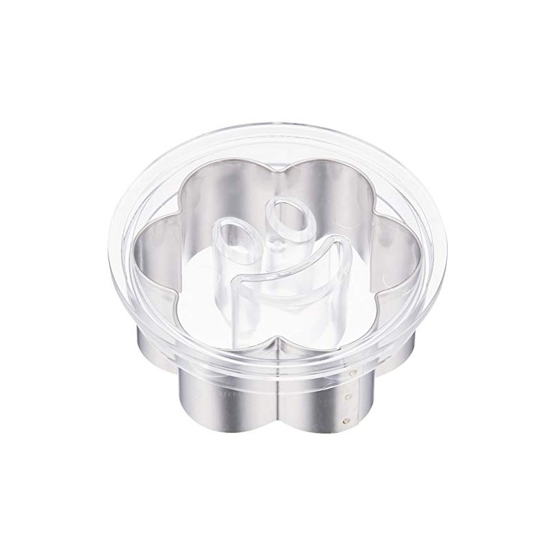 Tiger Crown Cookie Cutter, Silver, Clear, 2.8 x 2.8 x