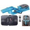 PEARL CROSS STRAPS: TSA Certified Suitcase Strap with Combination Lock