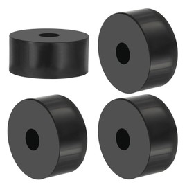 PATIKIL Multi Purpose Rubber Spacer, 4 Pcs 12mm ID x 45 OD x 20mm T Neoprene Round Anti-Vibration Isolation Pads Isolator Rubber Bushings Spacer Washer for HVAC Bolts Car Accessories
