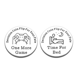 Stocking Stuffers for Teens Boys Men Funny Destiny Flip Coin Gifts for Gamers Son Christmas Decision Maker Coin for Game Lover Fan Gaming Birthday Gift for Him Boyfriend Husband Valentines Day Gifts