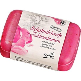 Sheep's Milk Soap with Rose Petals Red 100 g