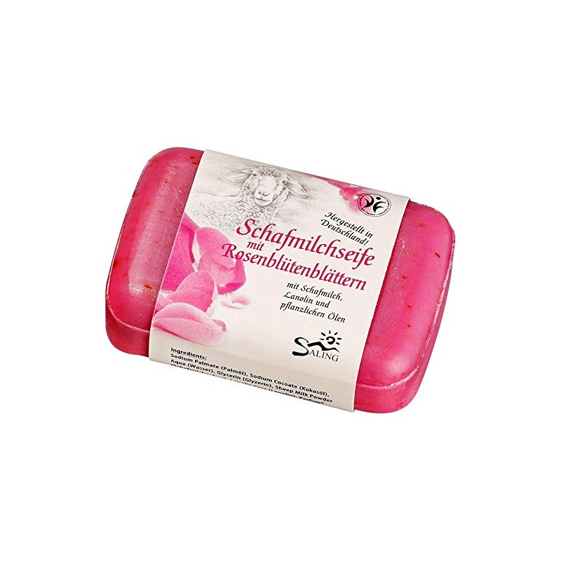 Sheep's Milk Soap with Rose Petals Red 100 g