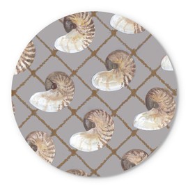 Nautilus Net, Joyride Home Decor, JoyRide Home Décor Wood Plaque, 17"x17" Artist Designed Home Décor, Express Your Style.